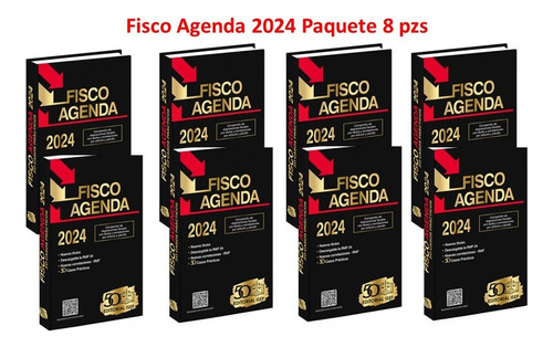 Fisco Agenda 2024 Isef Paquete 8 Pzs