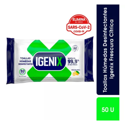 Igenix Wipes Desinfección Bolsa 50 Unidades