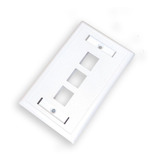 Face Plate Glc 1, 2, 3, 4 Puertos Rj45 5 Unidades