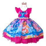 Vestido Infantil Da Lilo E Stitch Luxuoso Mega Promoção!!