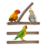 Juguetes Para Aves Set De 3 Perchas Palos Loros Ninfas 