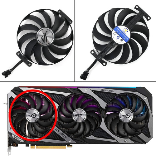 Cooler Asus Strix Rtx 3060/70/80/90 Ti 95mm 0.45a Cf1010u12s