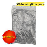 Glitter Purpurina Em Pó Lilas 500 Gramas Cor Prata