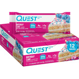 Quest 12 Barras De 21 G Proteína. Pastel De Cumpleaños 