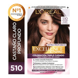  Kit De Coloración Excellence Creme L'oréal Paris Tono 510 Castaño Claro Profundo