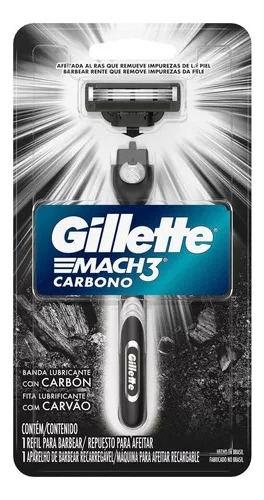 Gillette Mach3 Carbono Afeitadora X 1 Unidad