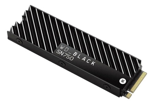 Ssd Wd Black Sn750 500gb M.2 2280 Nvme Heatsink 3.430 Mb/s