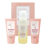 Kit De Keratina Alfaparf 3en 1 Shampoo + Mousse + Mascarilla