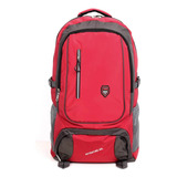 Mochila Grande 80 Litros Mochila Viajera Outdoor Trekking Color Rojo