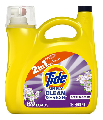 Tide Simply Liquid - Detergente Para Ropa Con Flores De Baya