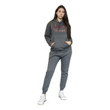 Conjunto Mujer Estampado - Buzo Canguro + Jogging - A789