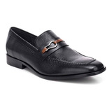 Mocasín Cuadra Para Caballero/venado Negro 1x9vnts