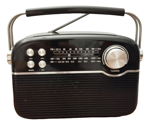 Radio Analógico Am Fm Sw Retro Vintage Recargable 