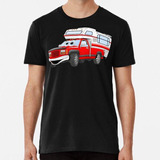 Remera Red Cartoon Pick Up Camper Algodon Premium