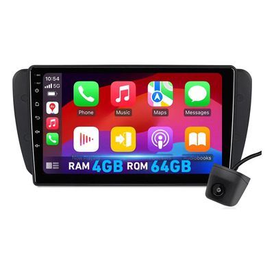 Estéreo 4+64g Carplay For Seat Ibiza 2009-2015 4k Wifi 6 Bt