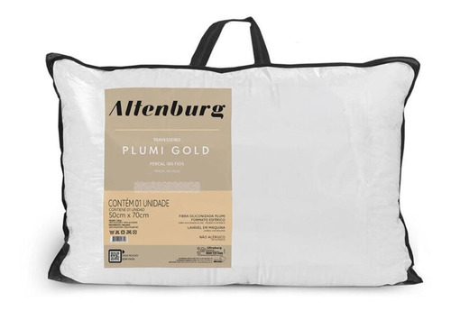 Travesseiro Antialérgico Plumi Gold Toque De Plumas