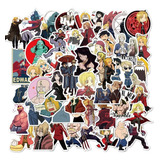 50 Stickers Anime Full Metal Alchemist 