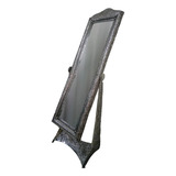 Espejo Decorativo Metalico Repujado Pedestal Grande 170x49
