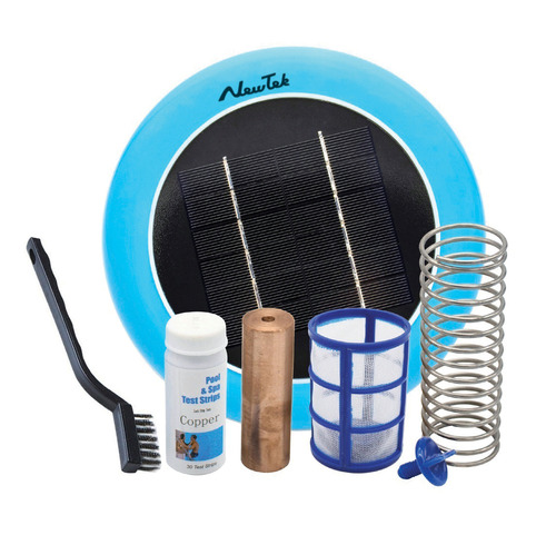 Ionizador Solar Boya Anti Sarro Anti Cloro Sarro Y Bacterias Piletas Apto Repuesto Anodo Generico Purificador Sin Usar Bomba Piscinas Sustentable 150.000 Litros Antisarro Monocristalino