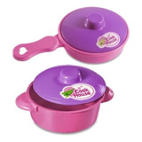 Mini Cozinha Play Cooker Com Acessorioa Zuca Toys 7817 Cor Rosa/lilás