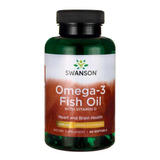 Omega-3 Fish Oil  Con Vitamina D 1000mg Swanson 60 Softgel