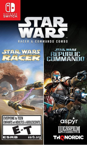 Star Wars Racer & Commando Nintendo Switch 2 Juegos En 1