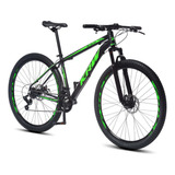 Mountain Bike Krw X42 Aro 29 21  24v Cor Preto/verde-fosco