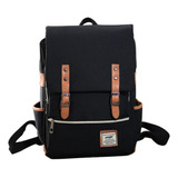 Mochila Phull Elegante Estudiantes Urban Porta Notebook Usb - Color Negro