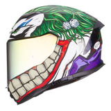 Hax Helmets. Casco Integral Dot Ece 06. Modelo Force Gambler Color Verde Tamaño Del Casco L-grande
