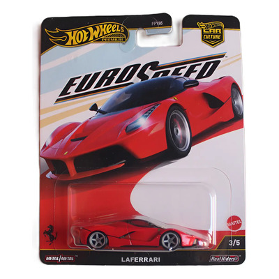 Hot Wheels Premium Car Culture Euro Speed Laferrari 3\u002F5 Rojo | Envío gratis