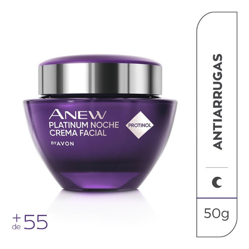 Avon Anew Platinum Crema Antiedad 50g Noche 