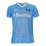 Camisa Umbro Grêmio Oficial 3 2022 Classic Celeste Branco