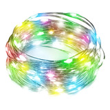 Cable Hilo Alambre Luz Led Multicolor 2mts A Pilas X12u