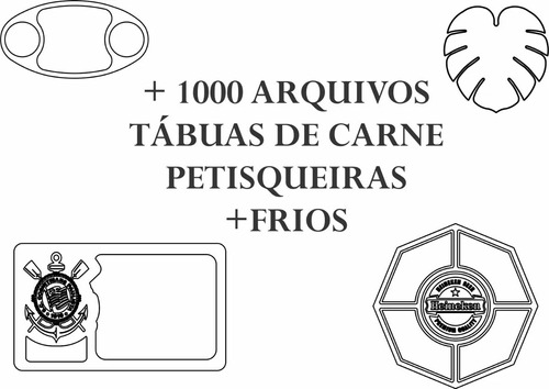 Pack Arte Digital 1000 Vetores Tabua De Carne E Petisqueiras