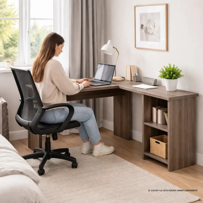 Escritorio Esquinero Para Home Office Ejecutivo Estudiantil Zalin | Envío gratis