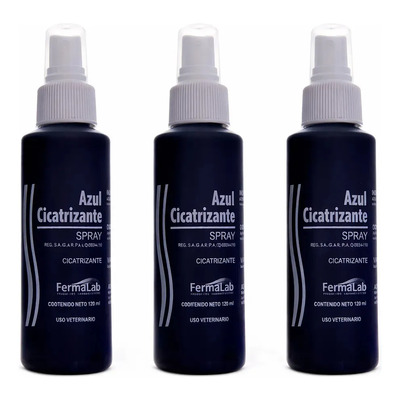 3 Azul Cicatrizante Fermalab Spray 120 Ml Desinfectante O | MercadoLibre