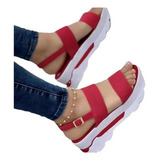 Sandalias Cuña Ligeras Para Mujer Zapatos Plataforma Tacones