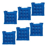 Kit Assento Futon 40x40 Almofada Para Cadeira 6 Unidades