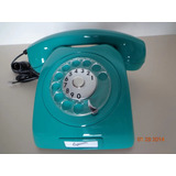 Telefone Antigo Ericsson Azul Turquesa Mod. DLG Funcionando