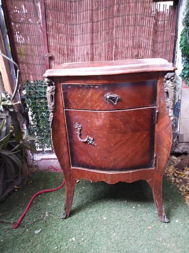 Mueble Antiguo Velador Luis Xi 