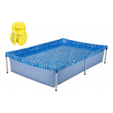 Kit Piscina Infantil Mor Ferro 1000 Litros + Colete Inflável