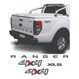 Kit Calcomanía Ford  Ranger 2013/19 Tapa Trasera+4x4 X4un