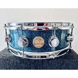 Tambor Dw Collectors Ten+six 14  X 5  Blue Glass 