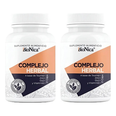Biónica | Complejo Herbal Original | 21 Cápsulas | 2 Pack | Envío gratis