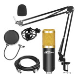 Kit Podcast Streaming Microfono Condenser Brazo Filtro Araña