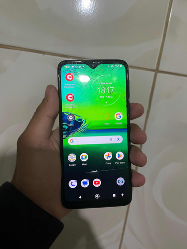 Moto G8 Play Com Vidro Trincado