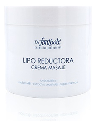 Crema Para Masajes Reductores O Reductivos Lipo Reductora