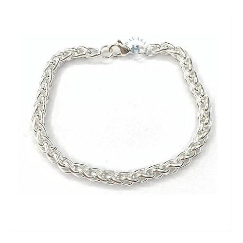 Pulsera Acero Blanco Espiga Acero Quirúrgico Calidad Bavasa