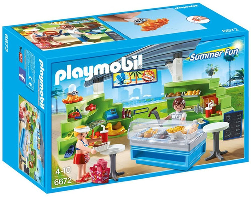 Todobloques Playmobil 6672 Café Splish Splash Metepec Toluca