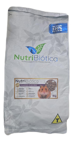 Ração Nutribiótica Pequenos Roedores Super Premium 3kg